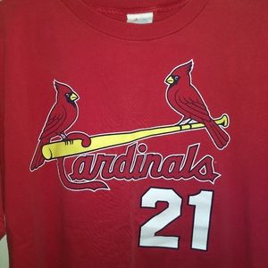 Majestic Shirts - ST LOUIS CARDINALS JERSEY TEE - TINO MARTINEZ #21 Majestic Shirts - ST LOUIS CARDINALS JERSEY TEE - TINO MARTINEZ #21